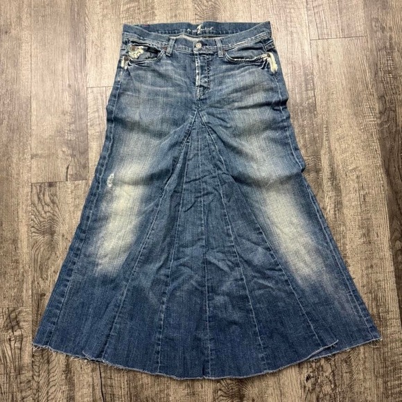 7 For All Mankind Dresses & Skirts - 7 For All Mankind Flared Maxi Skirt Sz 29